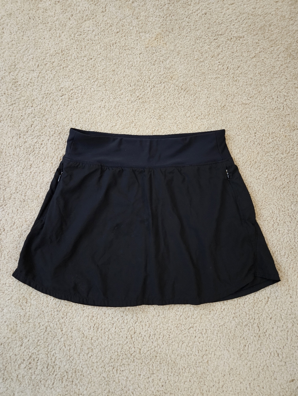 Old Navy Stretchtech Women's Black Athletic Skort Size Large L Active Skirt